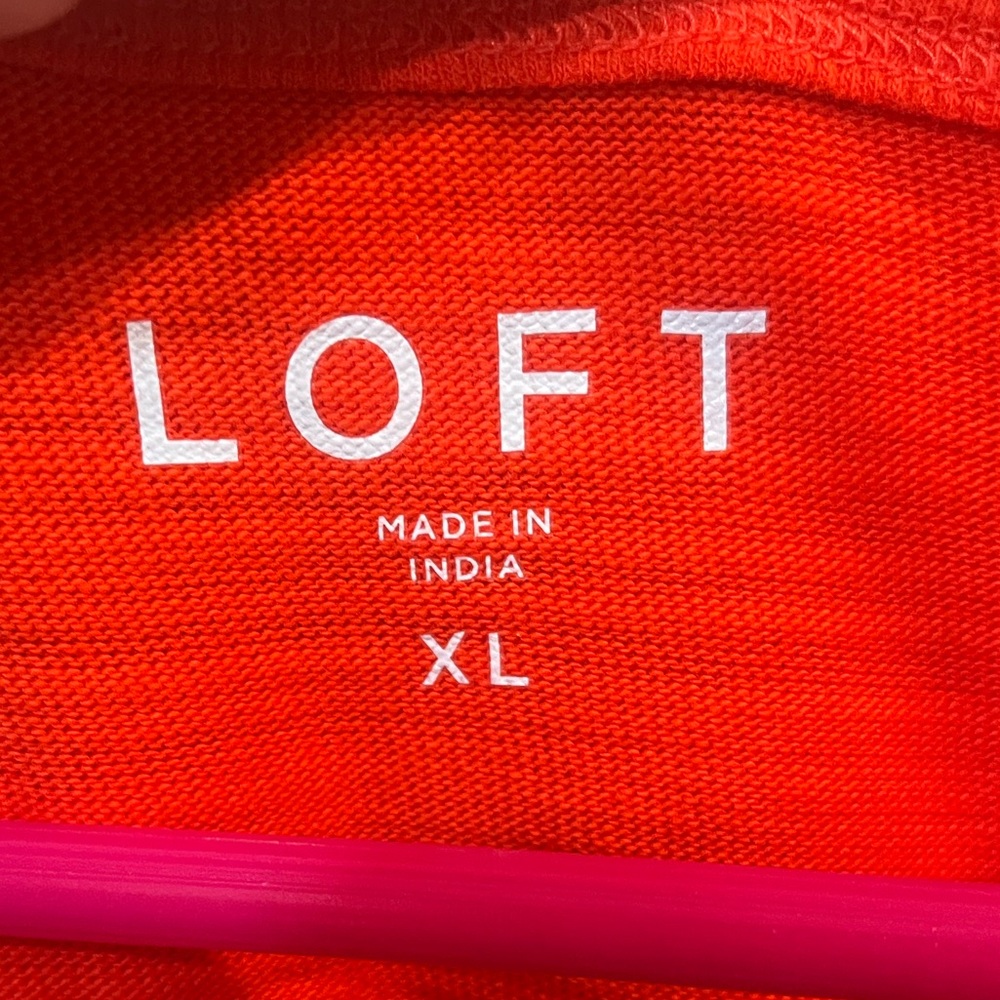NWT - Loft - Harbor Tank Top - Red - XL - 100% Cotton - Picture 8 of 8